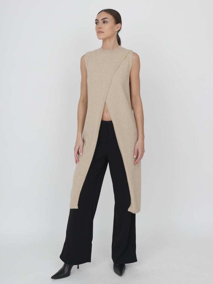 Cashmere Sleeveless Tunic #OAT