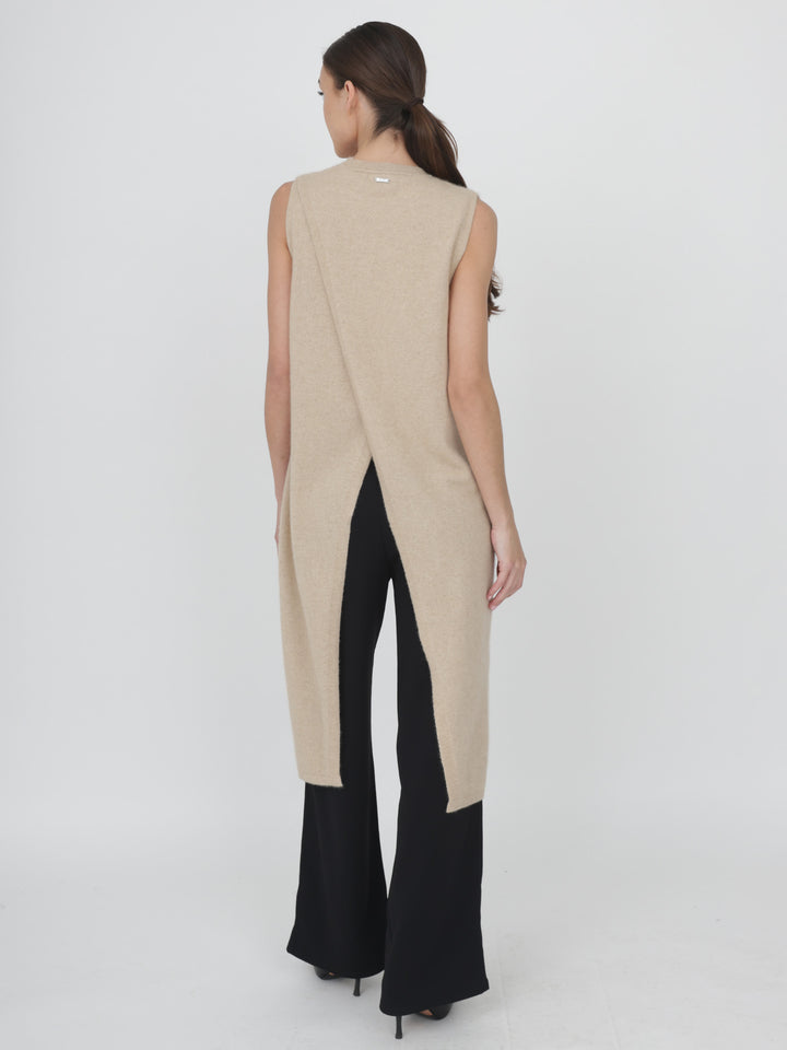Cashmere Sleeveless Tunic #OAT