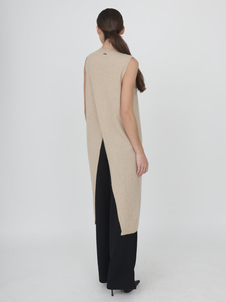Cashmere Sleeveless Tunic #OAT