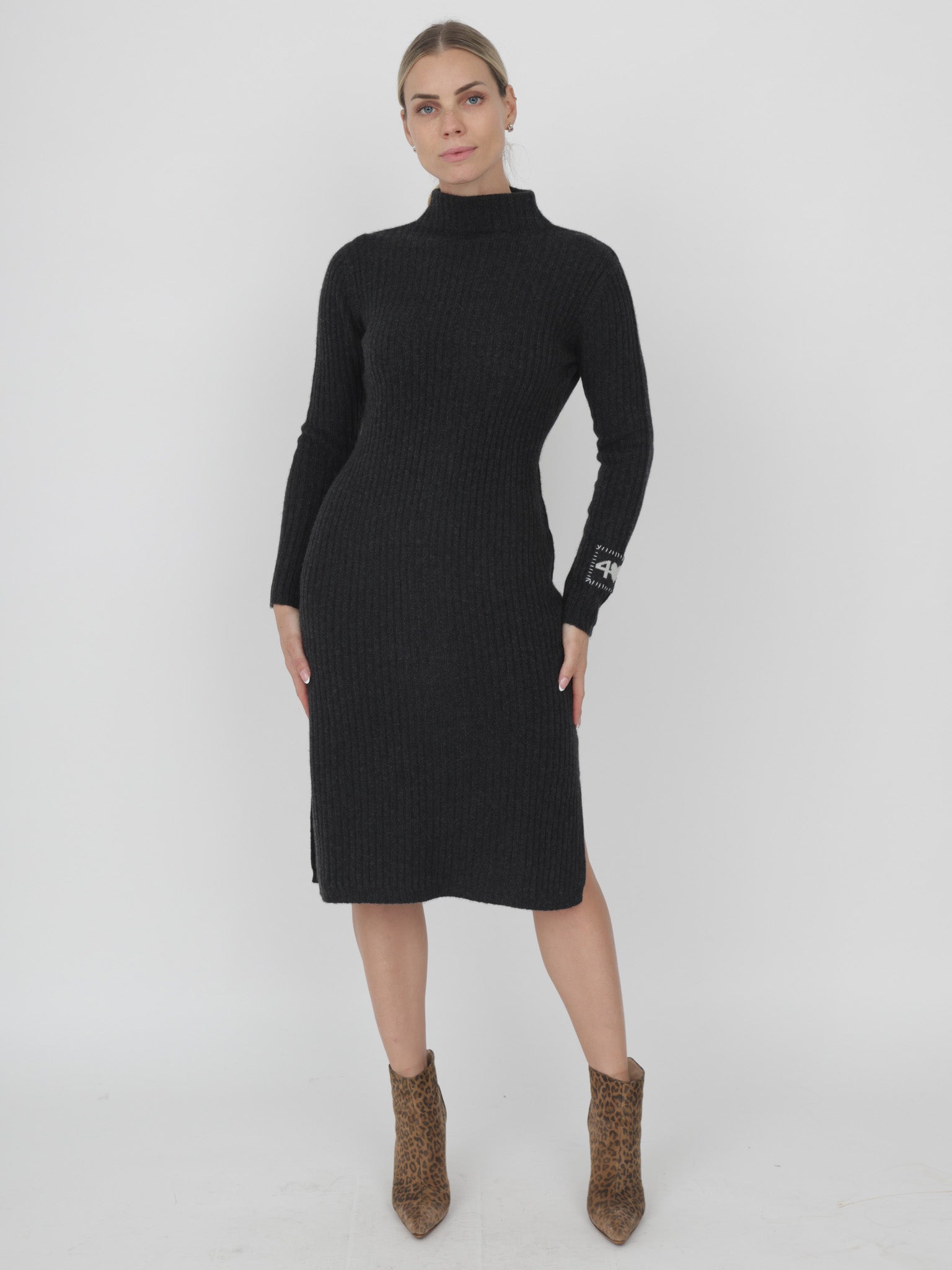 Ribbed Cashmere Dress