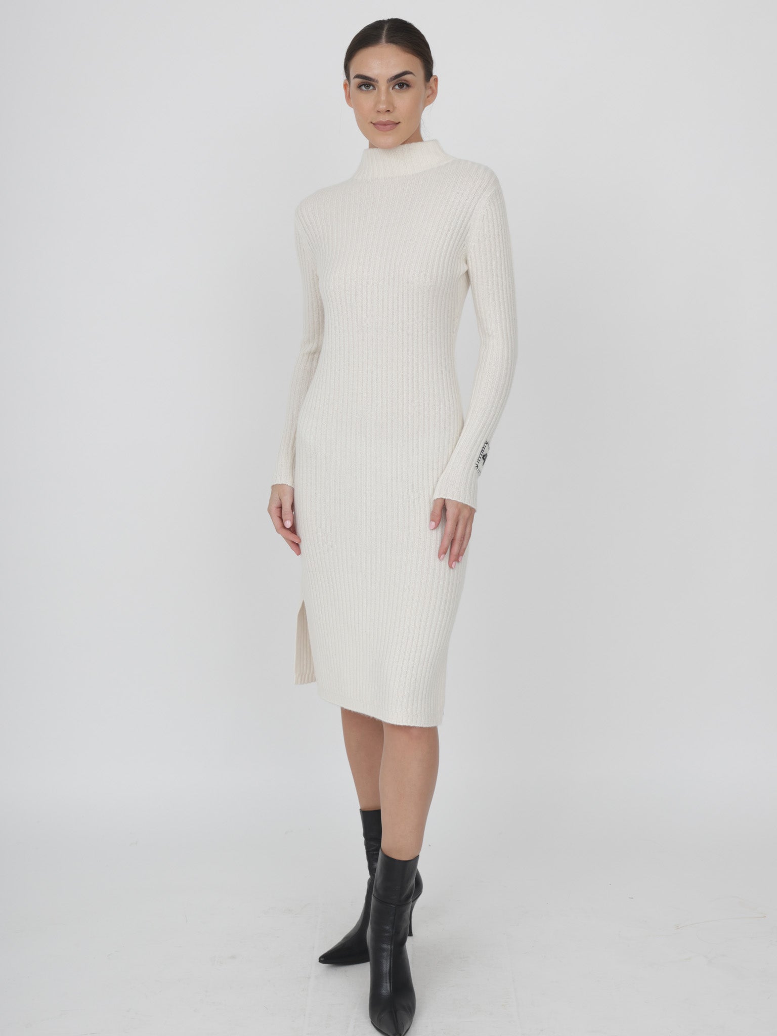 Ribbed Cashmere Dress