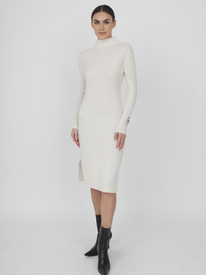 Ribbed Cashmere Dress #PEARL
