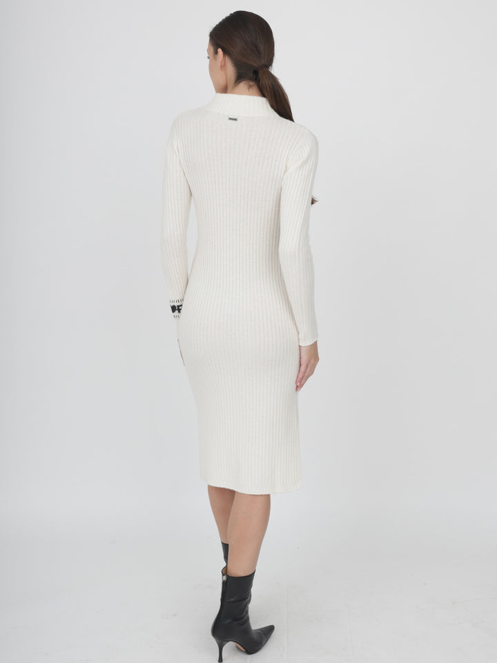 Ribbed Cashmere Dress #PEARL