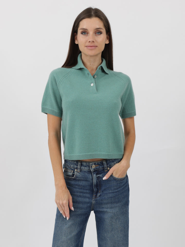 Cashmere Polo Shirt #JADE