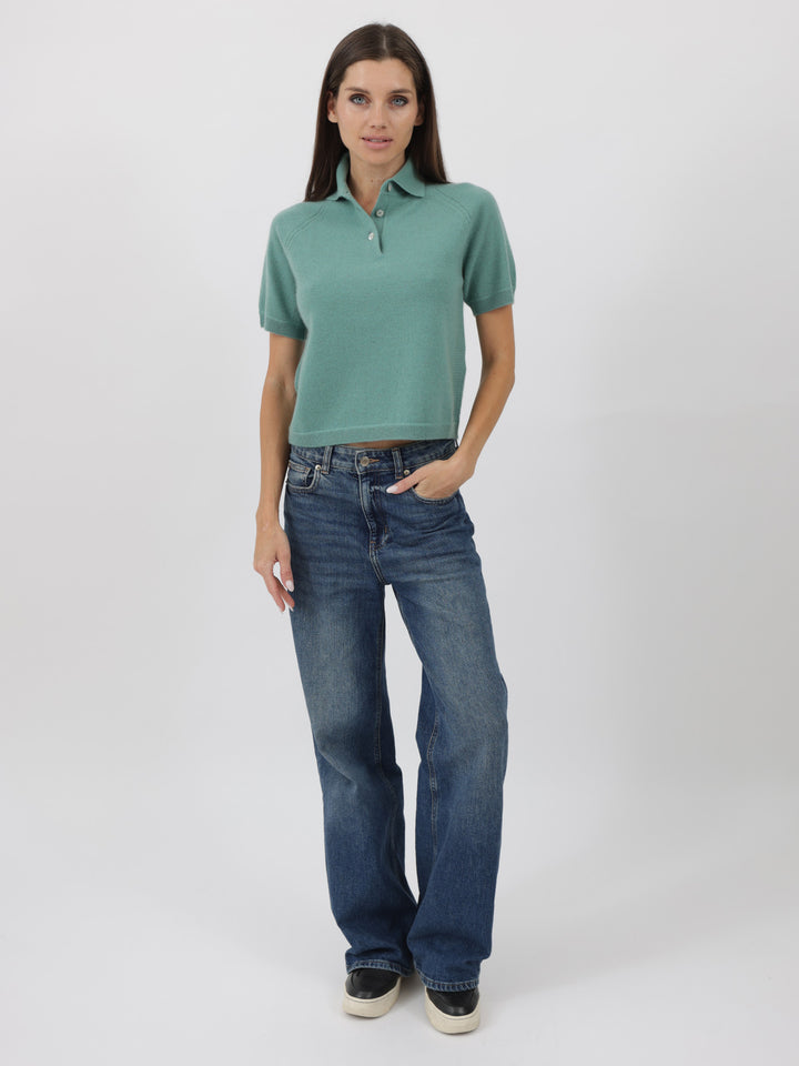 Cashmere Polo Shirt #JADE
