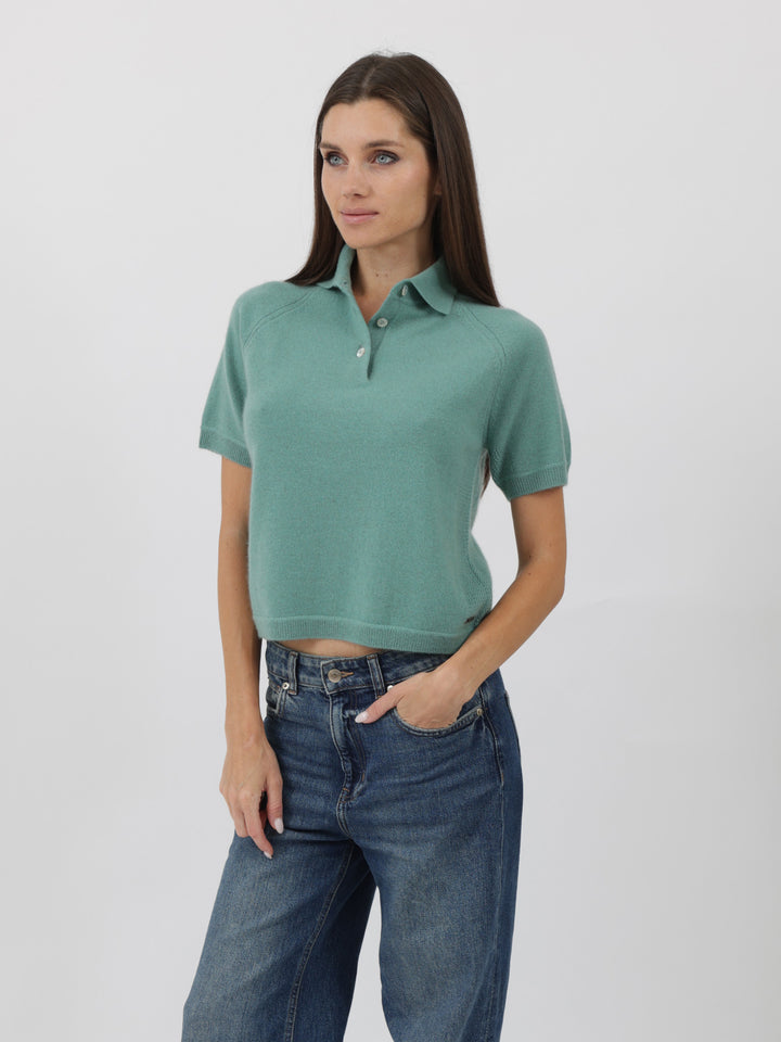 Cashmere Polo Shirt #JADE