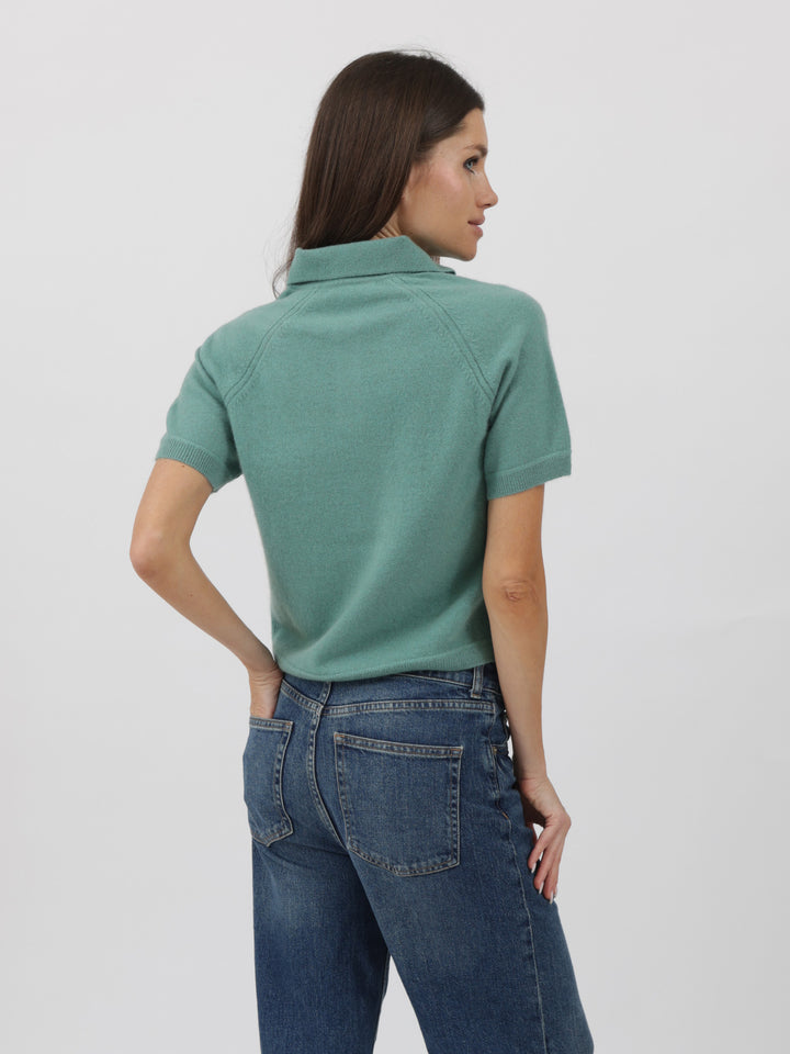 Cashmere Polo Shirt #JADE