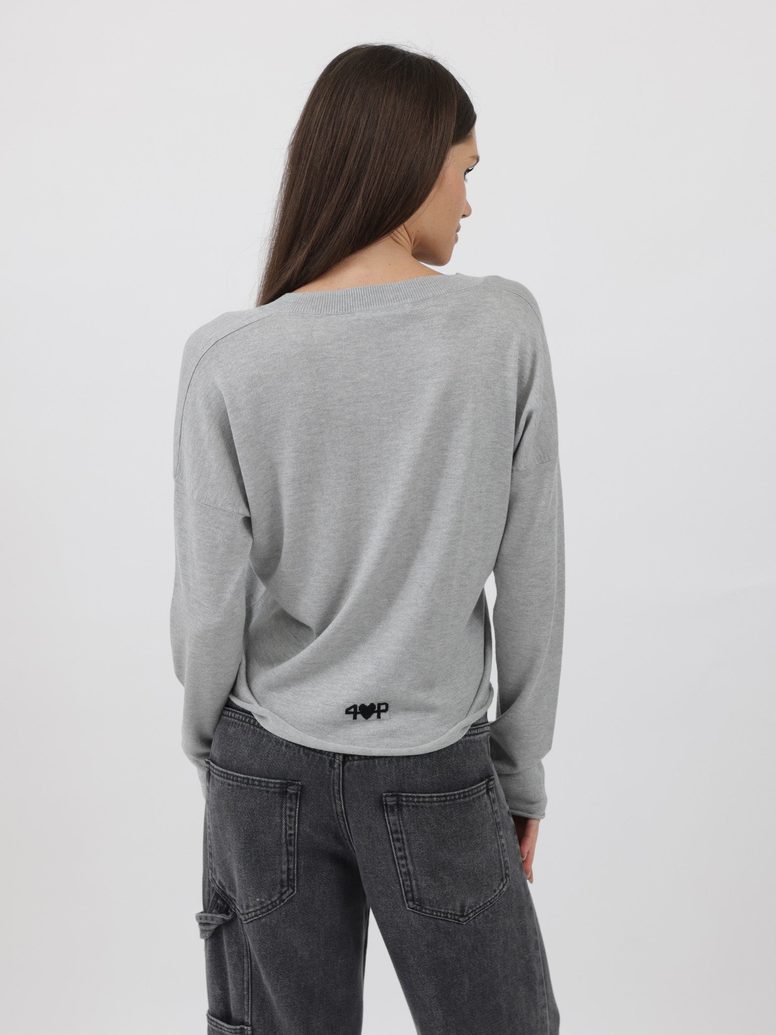 Silk/Cashmere Relaxed V-Neck