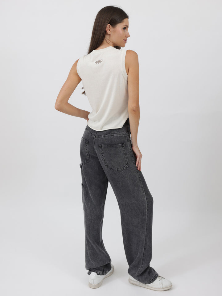 Sleeveless Silk/Cashmere Top #PEARL