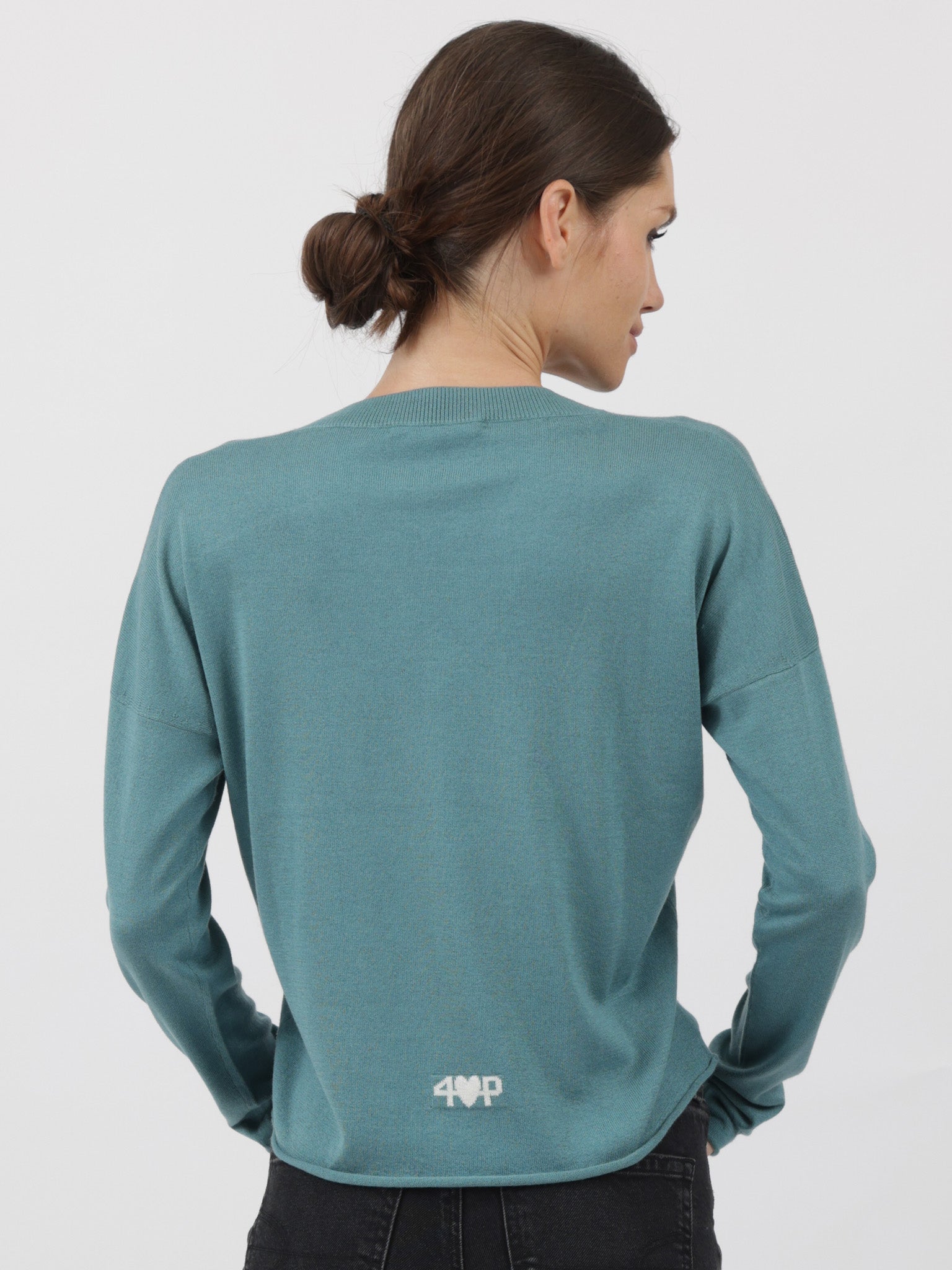 Silk/Cashmere Relaxed V-Neck