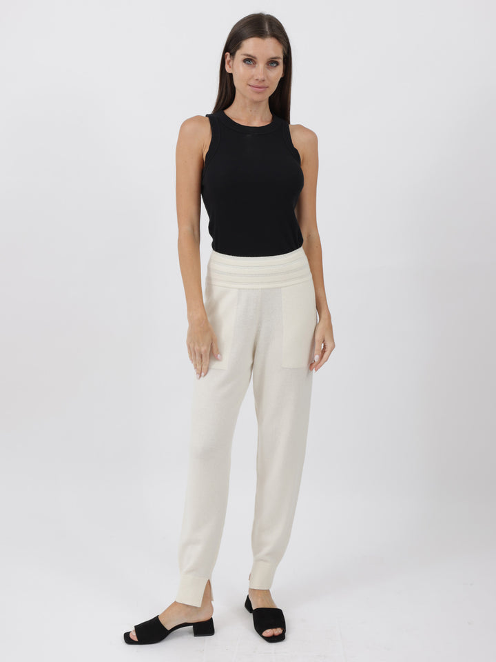Light Weight Cashmere Jogger #PEARL