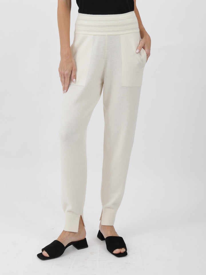 Light Weight Cashmere Jogger #PEARL