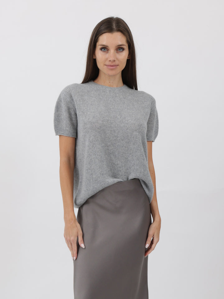 Ultra-Soft Cashmere -Shirt #SOFT GREY