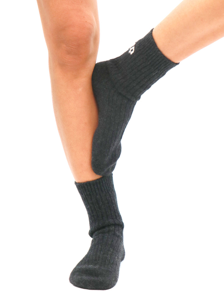 Cashmere Socks Cashmere Socks #CHARCOAL/PEARL