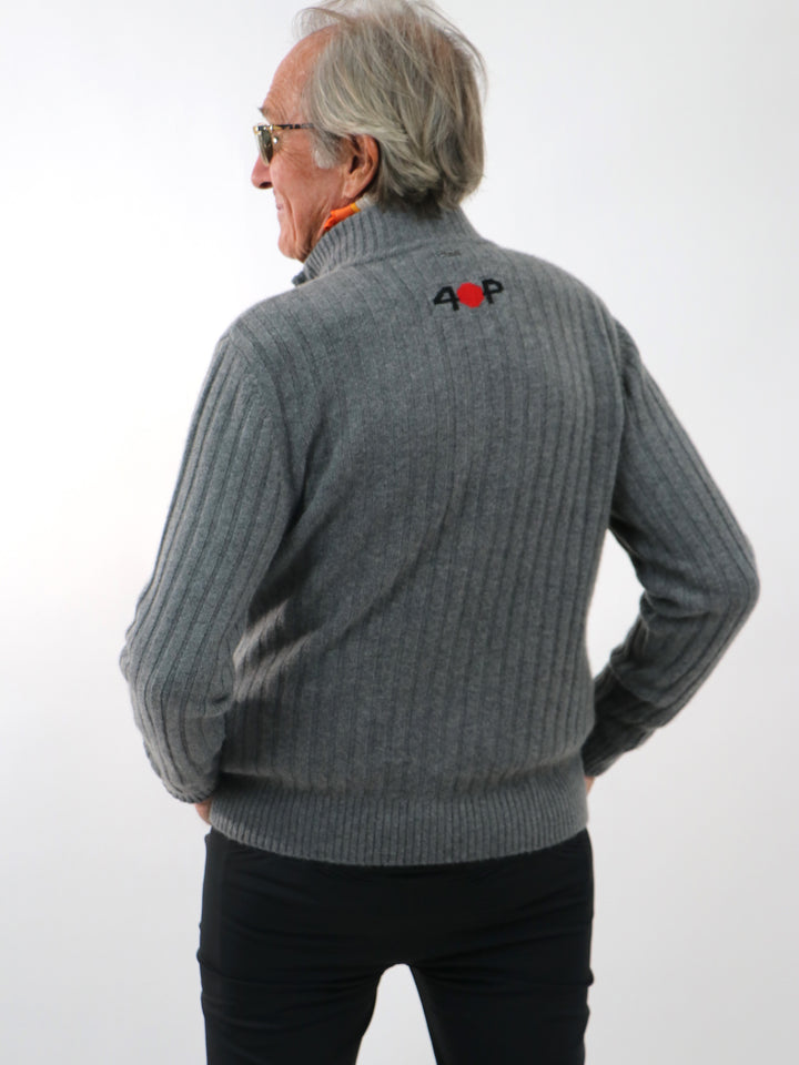 Men Cashmere Cardigan #SMOKE