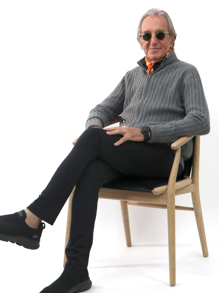 Men Cashmere Cardigan #SMOKE