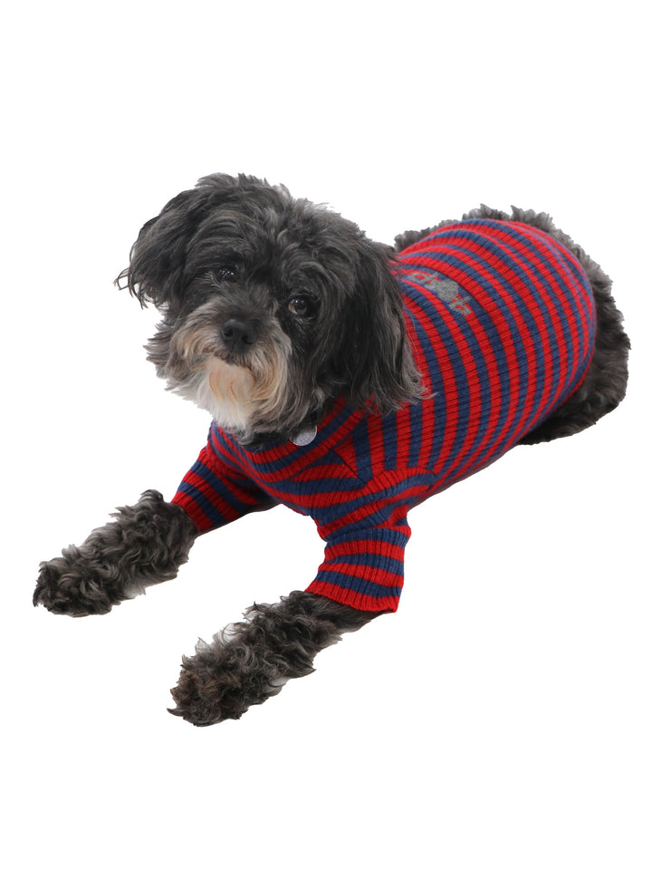 Cashmere Pet Sweater #RED/BLUE