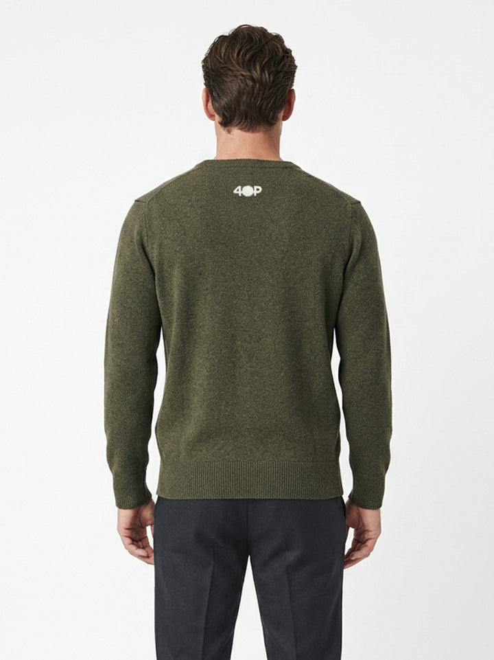 Cashmere men V-neck sweater #MOSS