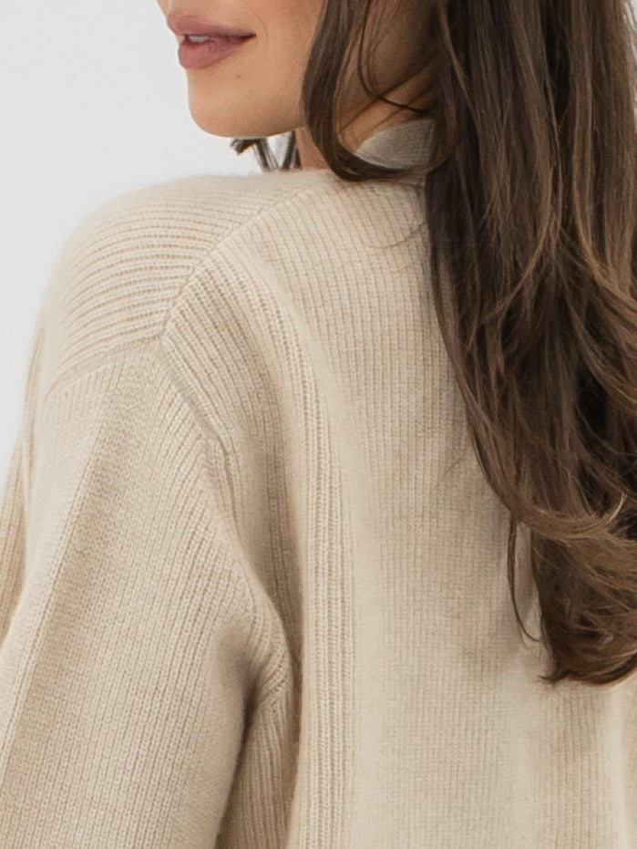 Cashmere Cropped Cardigan #OAT 
