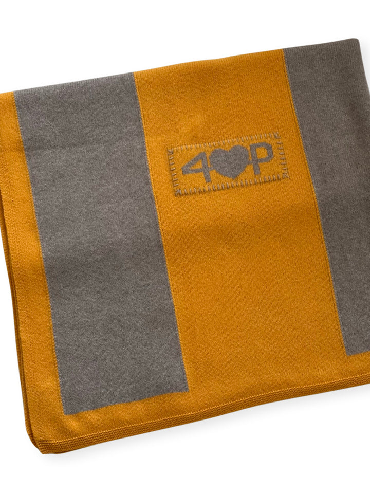 Cashmere Blanket #FAWN/GOLD