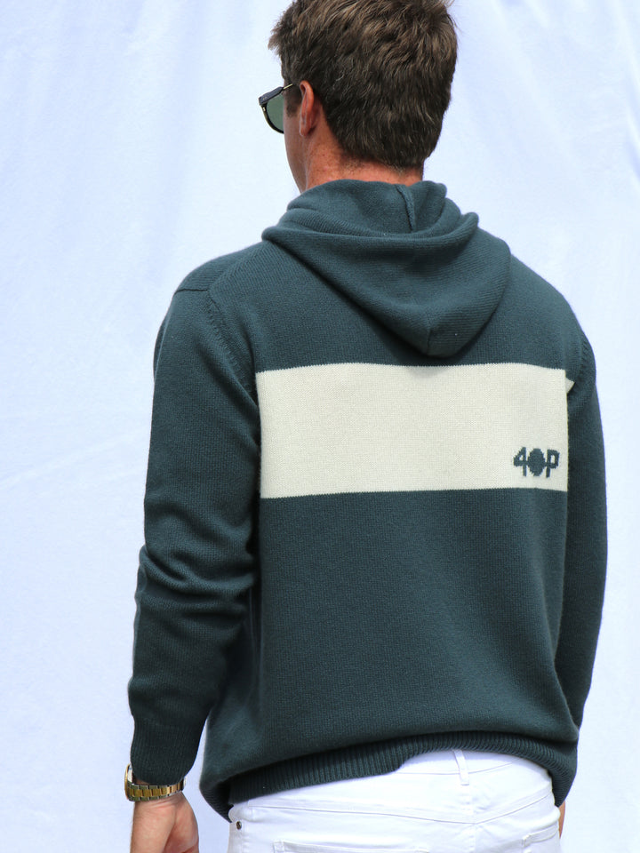 Men's Cashmere Hoodie #OLIVE
