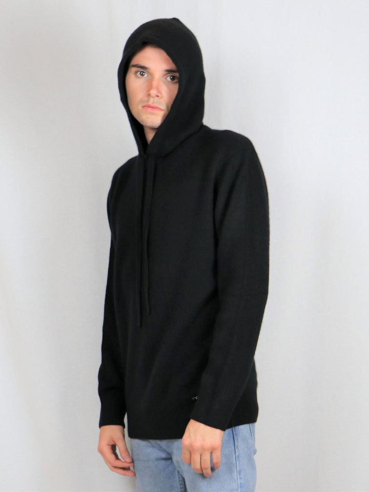 Men's Cashmere Hoodie #BLACK