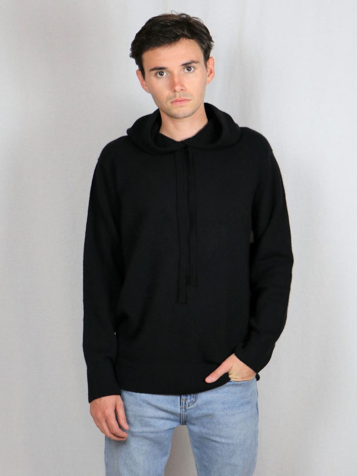 Men's Cashmere Hoodie #BLACK
