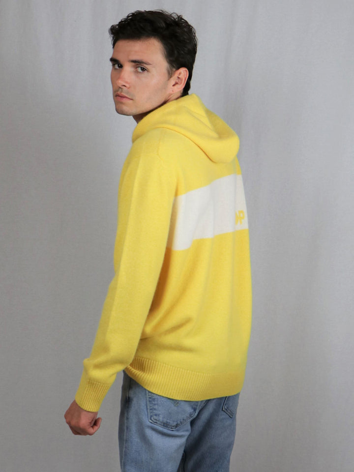 Men's Cashmere Hoodie #SUNFLOWER