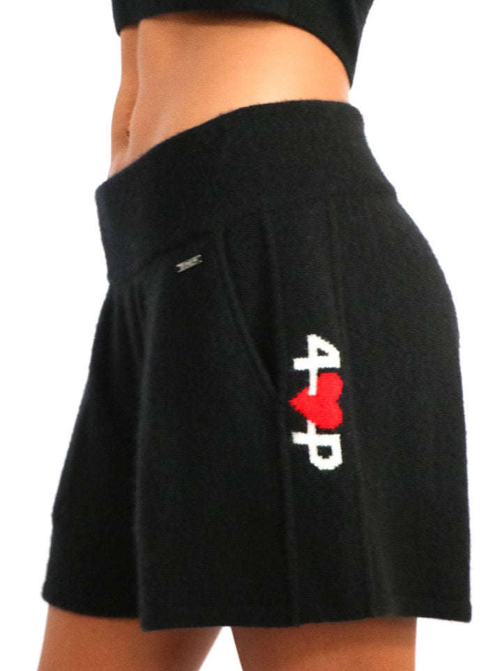 Light Weight and So Soft Cashmere Women Shorts #BLACK