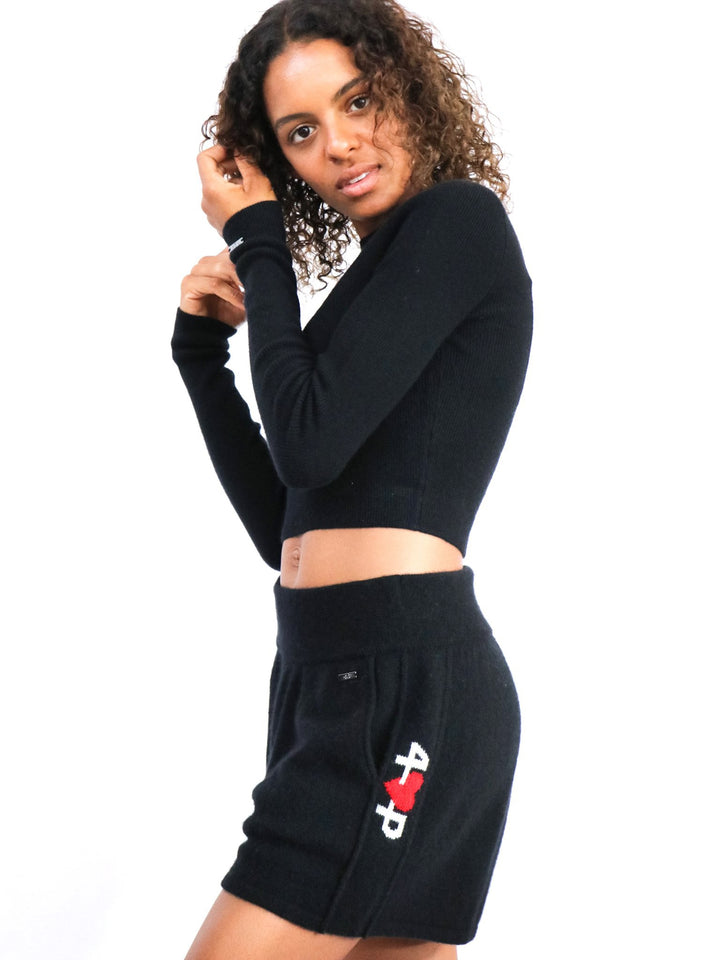 Light Weight and So Soft Cashmere Women Shorts #BLACK