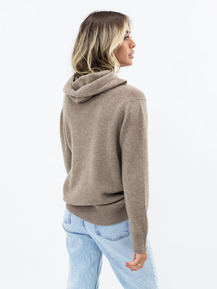 Cashmere Hooded Sweatshirt #FAWN
