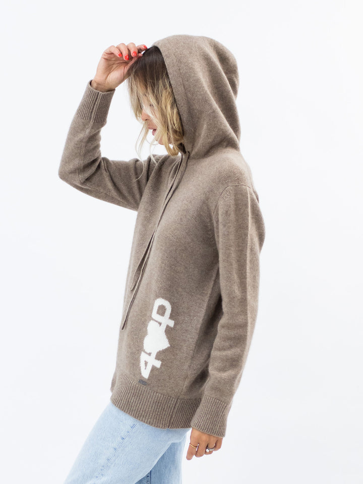 Cashmere Hooded Sweatshirt #FAWN