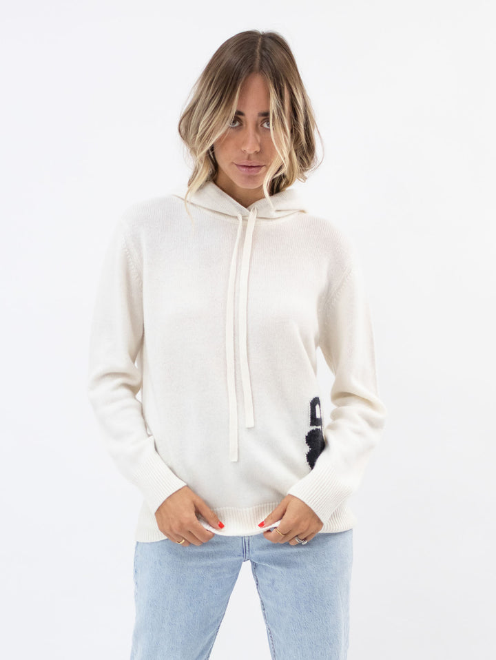 Cashmere Hooded Sweatshirt #PEARL