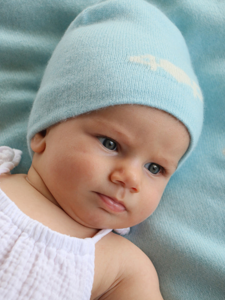 Cashmere Baby Hat #SKY