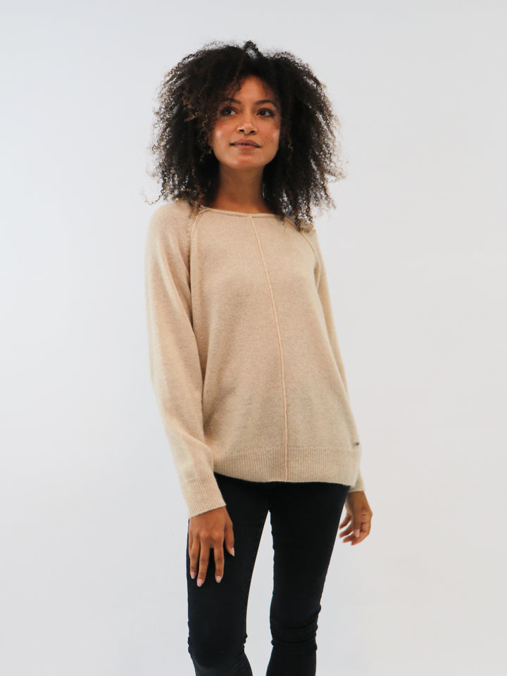 Boatneck Lightweight Cashmere Sweater #OAT