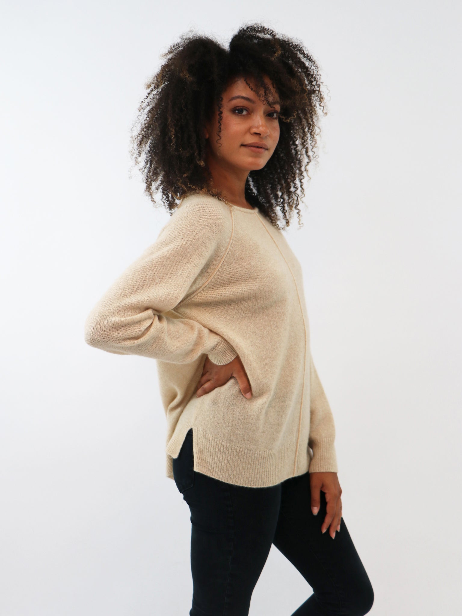 Boatneck Lightweight Cashmere Sweater