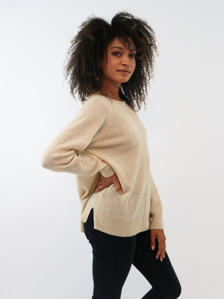 Boatneck Lightweight Cashmere Sweater #OAT