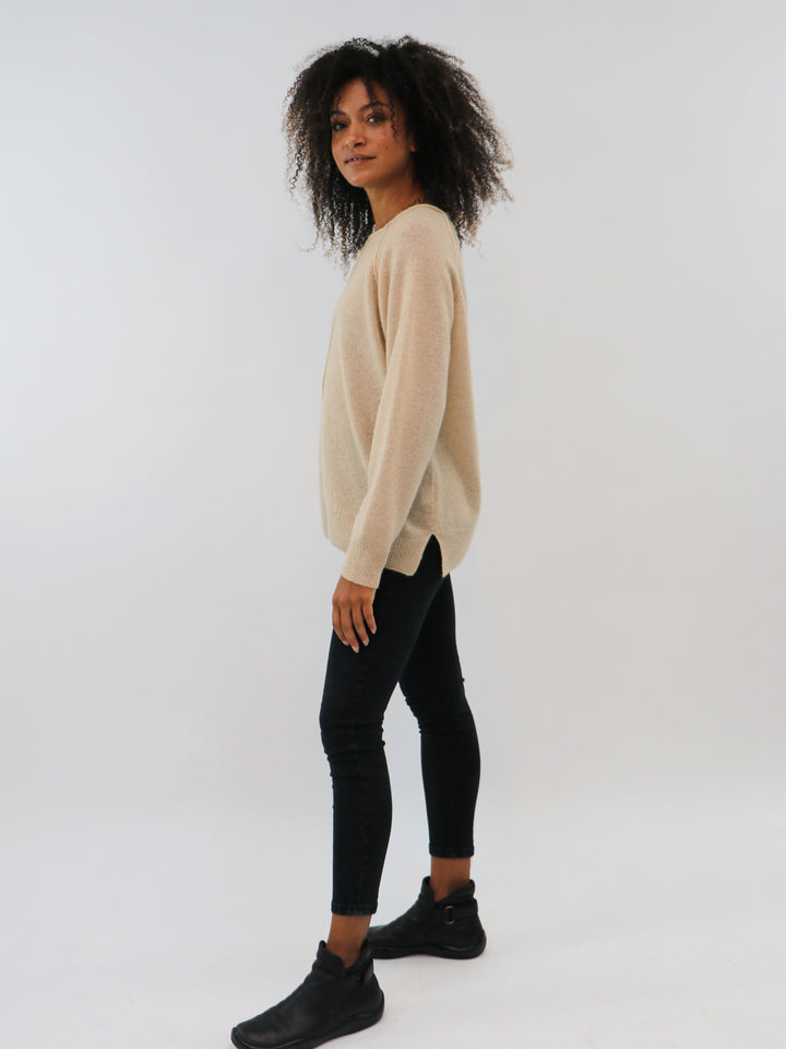 Boatneck Lightweight Cashmere Sweater #OAT