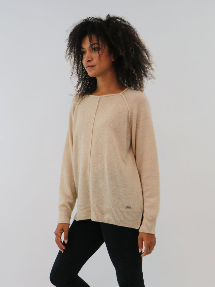 Boatneck Lightweight Cashmere Sweater #OAT