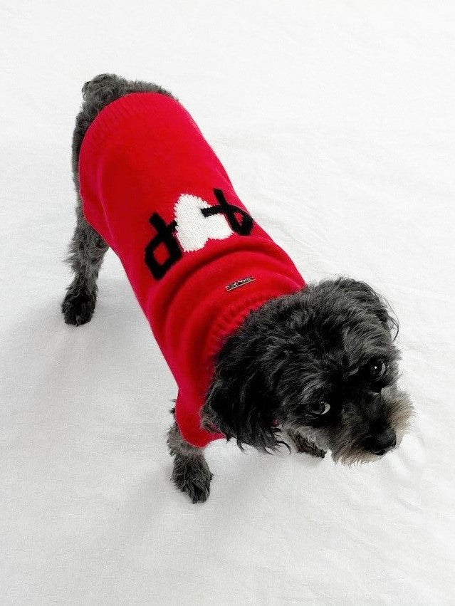 Cashmere Dog Sweater #RED