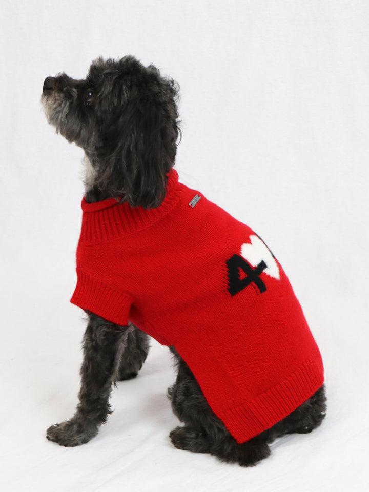 Cashmere Dog Sweater #RED