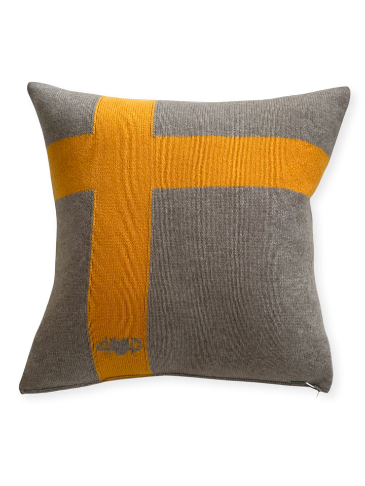 Cashmere Pillow #FAWN/GOLD