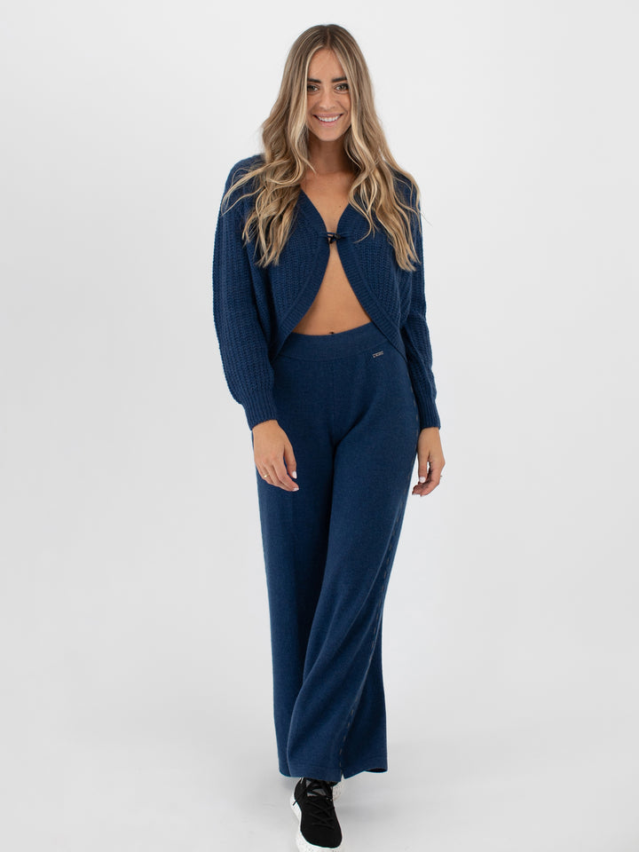 Cashmere Wide Leg Pants #DUTCH BLUE