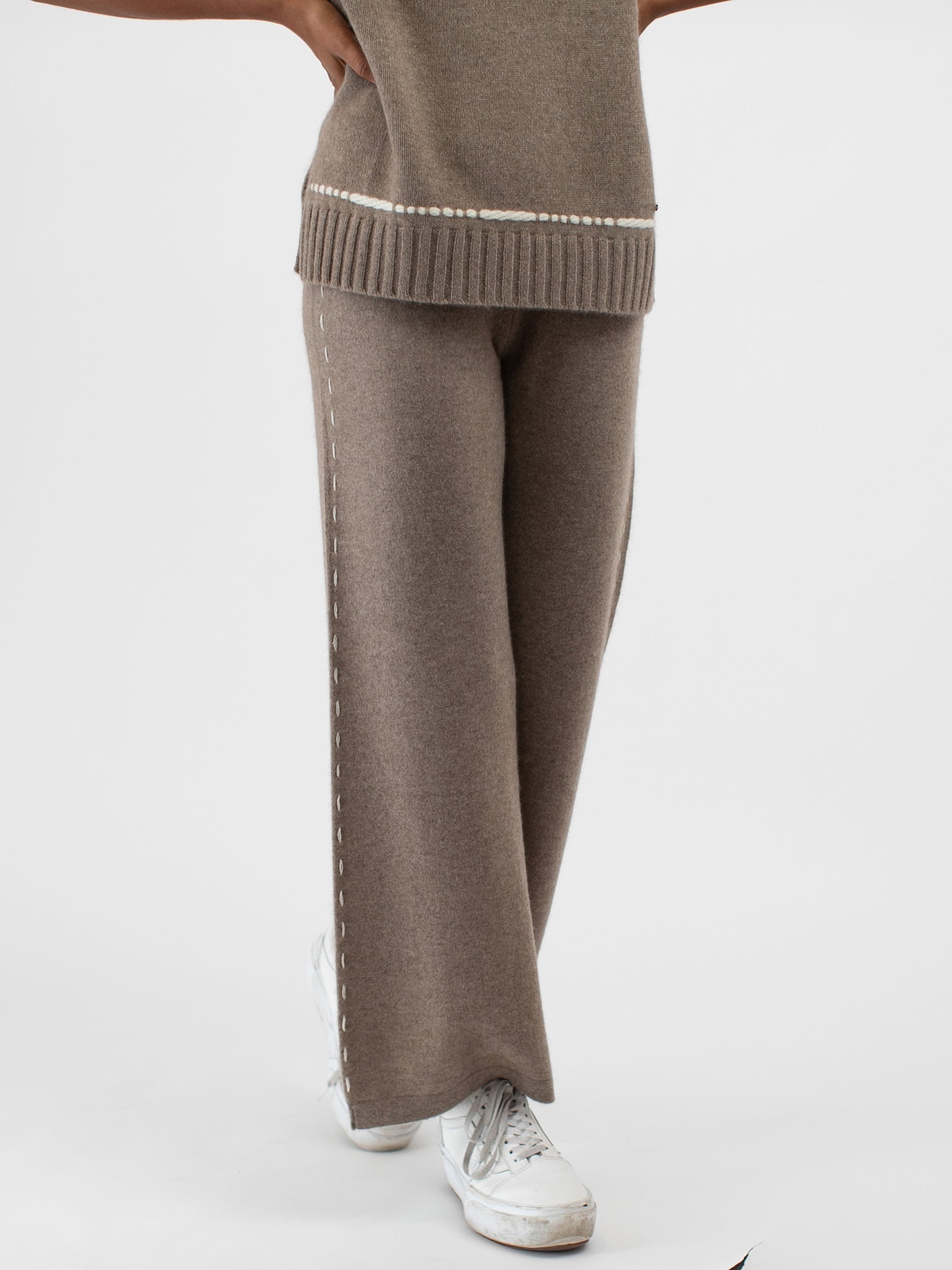 Cashmere Wide Leg Pants