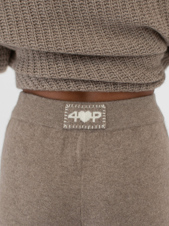 Cashmere Wide Leg Pants #FAWN