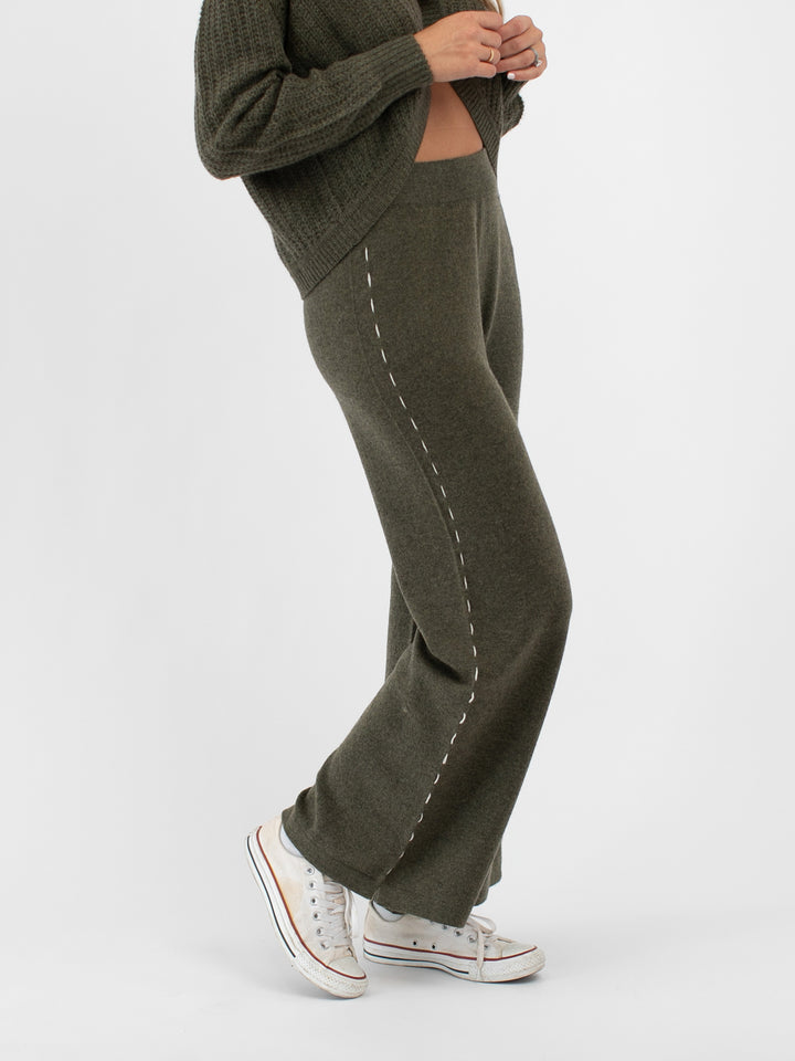 Cashmere Wide Leg Pants #MOSS