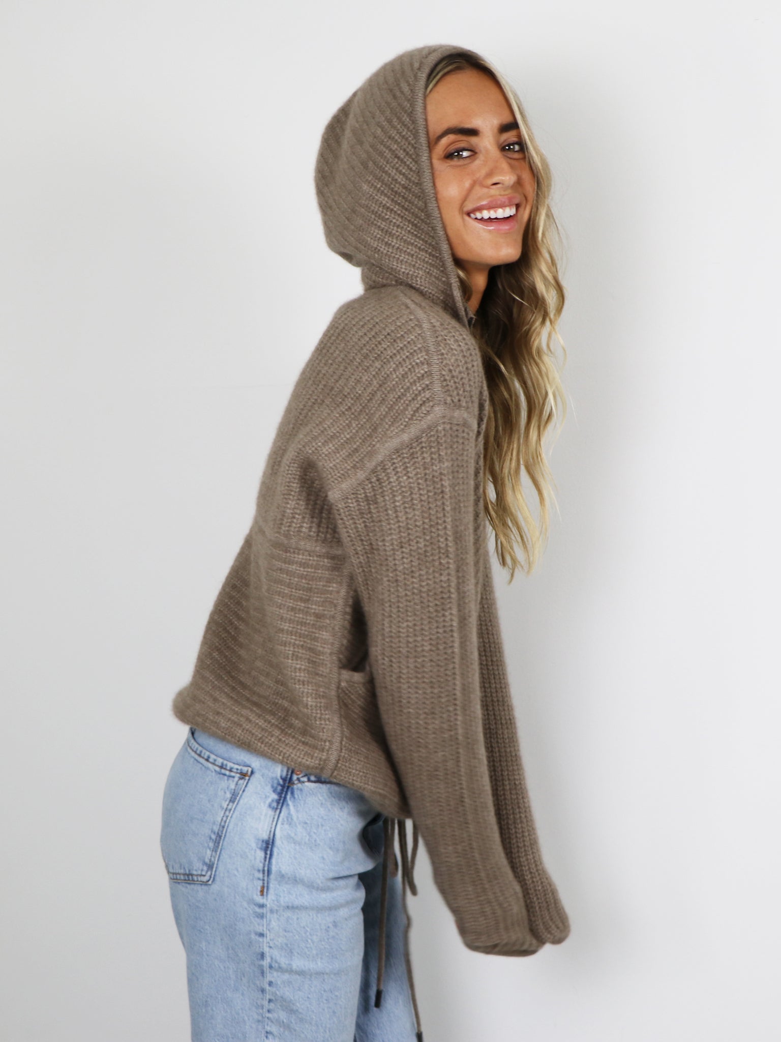 Cashmere Hooded Cardigan