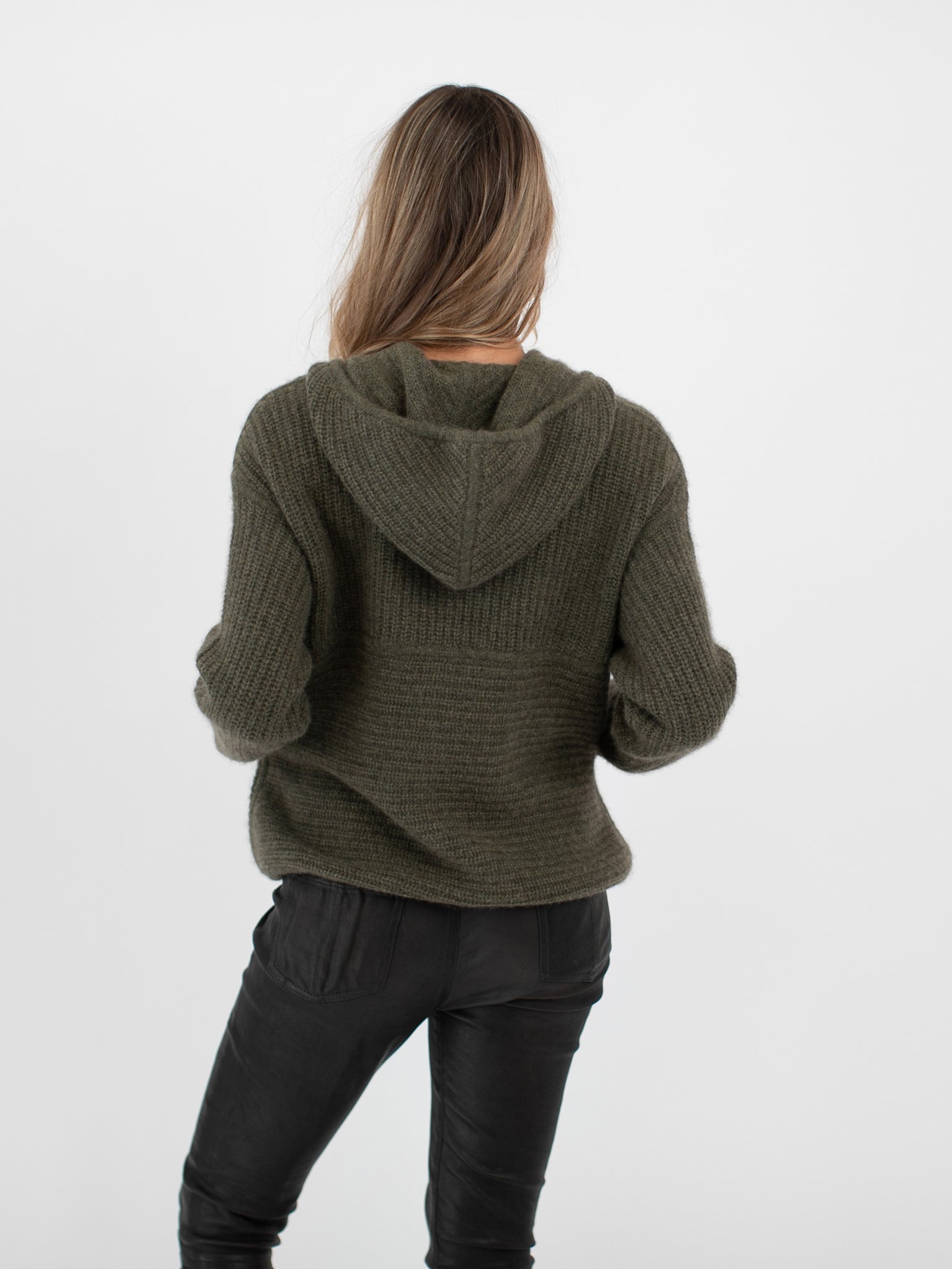 Cashmere Hooded Cardigan