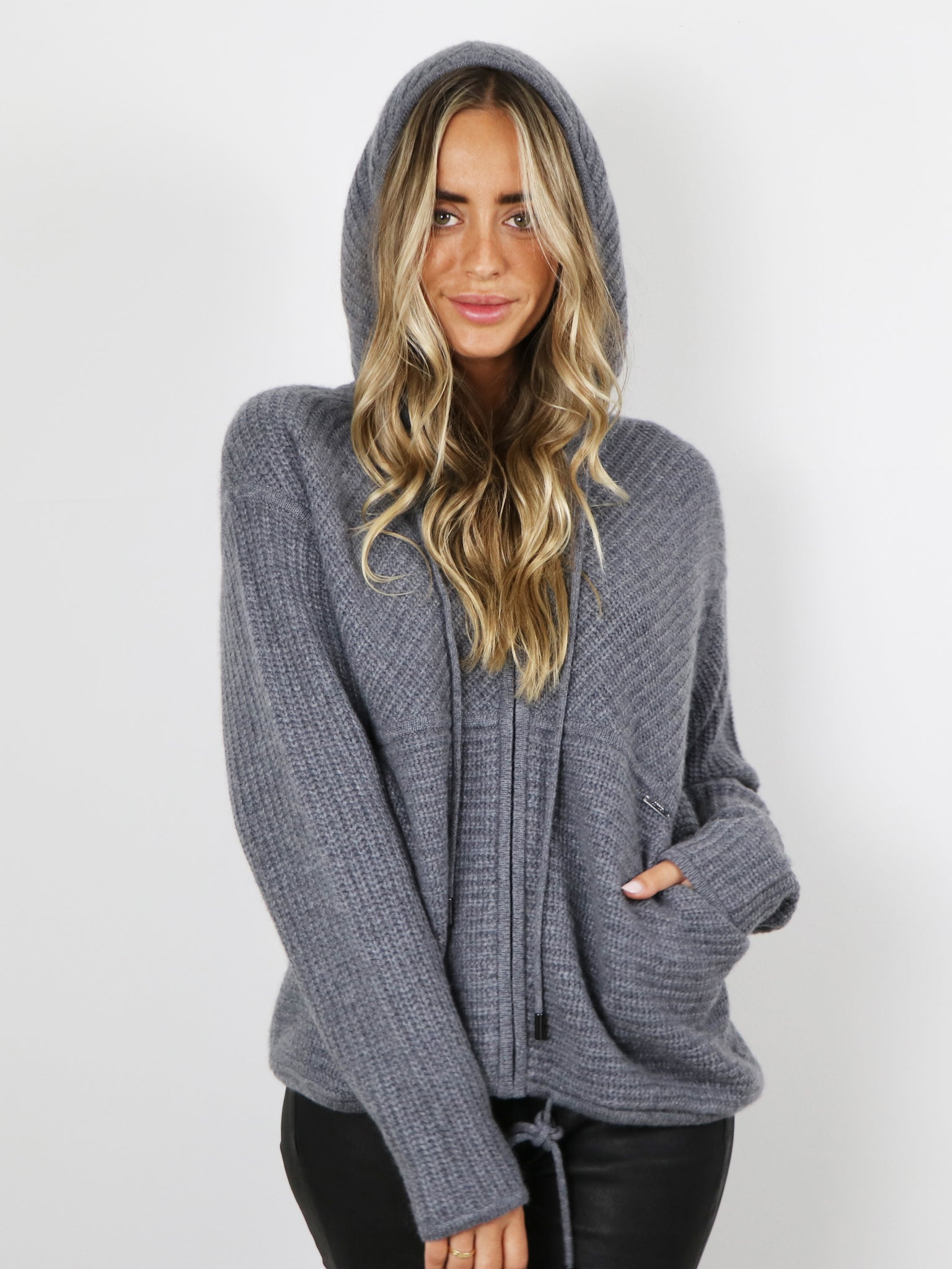 Cashmere Hooded Cardigan