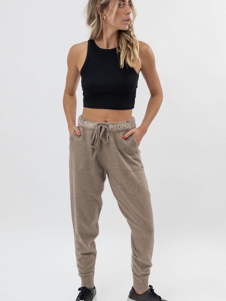 Cashmere Sweatpants #FAWN
